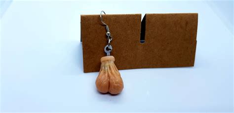 Ballsack earrings - Don’t worry you bimbo slut, you’re taking round two right now